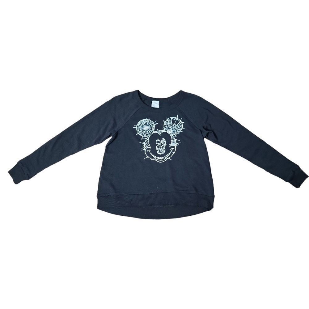 Disney Halloween Mickey Mouse Girls Small Black Sweatshirt